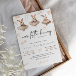 Convites Nosso pequeno aniversário de coelhinho