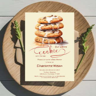 Convites Nosso Pequeno Biscoito Está a Caminho Chuveiro de