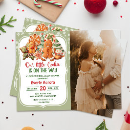 Convites Nosso Pequeno Biscoito Está A Caminho Da Foto Do C