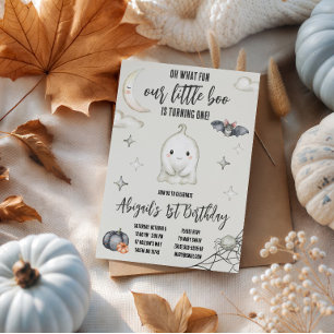 Convites Nosso pequeno BOO está fazendo UM ANO! Aniversário