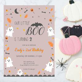 Convites Nosso pequeno Boo está virando, aniversário do Dia
