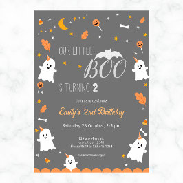 Convites Nosso pequeno Boo está virando o H, o aniversário