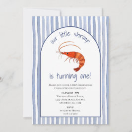 Convites Nosso Pequeno Camarão está transformando uma aquar