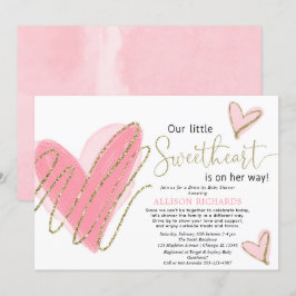 Convites Nosso Pequeno chá de fraldas de Suor