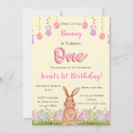 Convites Nosso Pequeno Coelhinho Está Virando Um Aniversári