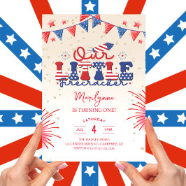 Convites Nosso Pequeno Festa de primeiro aniversario do Fir