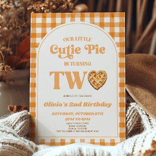 Convites Nosso Pequeno Festa de segundo aniversário de Pizz