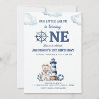 Nosso Pequeno Marinheiro Azul Náutico 1º Aniversár