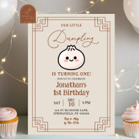Nosso Pequeno Nhoque Chinês Bao Primeiro Aniversár