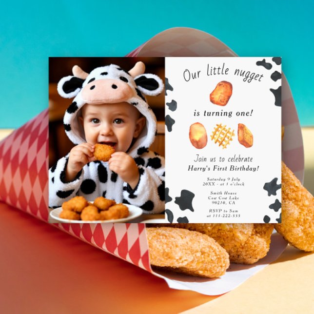 Convites Nosso Pequeno Nugget Está Fazendo Um Aniversário I (Criador carregado)