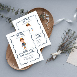 Convites Nosso Pequeno Partido primeiro aniversario Rei