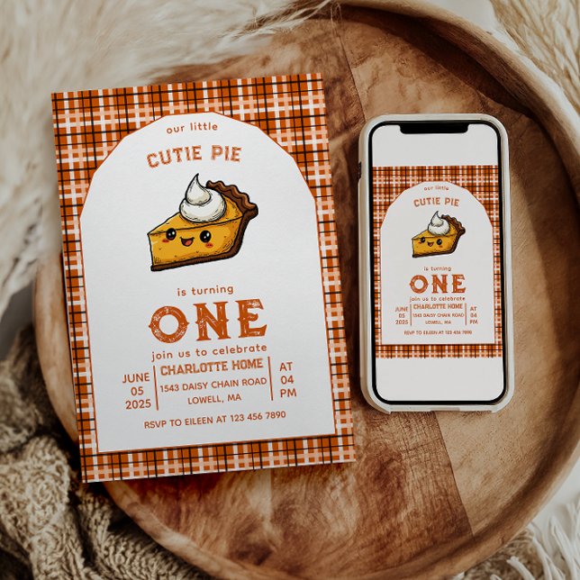 Convites Nosso Pequeno primeiro aniversario de Pi Day (Criador carregado)