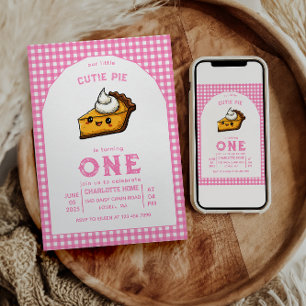 Convites Nosso Pequeno primeiro aniversario de Pi Day