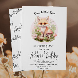 Convites Nosso Pequeno primeiro aniversario de Script de Co