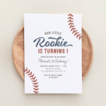 Nosso Pequeno primeiro aniversario Rookie Baseball