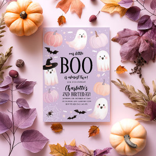 Convites Nosso pequeno segundo aniversário de Boo Convidand