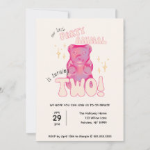 Nosso Pequeno segundo aniversário de Urso Gummy