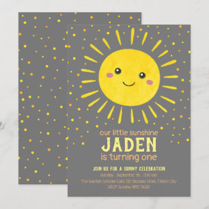 Convites Nosso Pequeno Sol   Primeiro aniversário