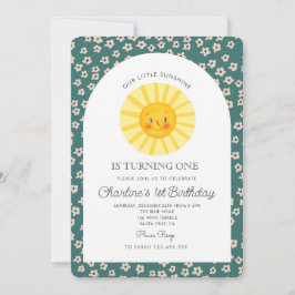 Convites Nosso Pequeno Sol Transformando Um primeiro aniver