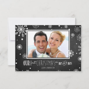 Convites Nosso Primeiro Natal como Senhor e Senhora Snowfla