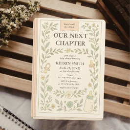 Convites Nosso próximo capítulo sobre o Chá de fraldas de C