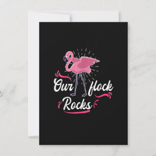 Convites Nosso rebanho é uma Celebração Flamingo Rosa