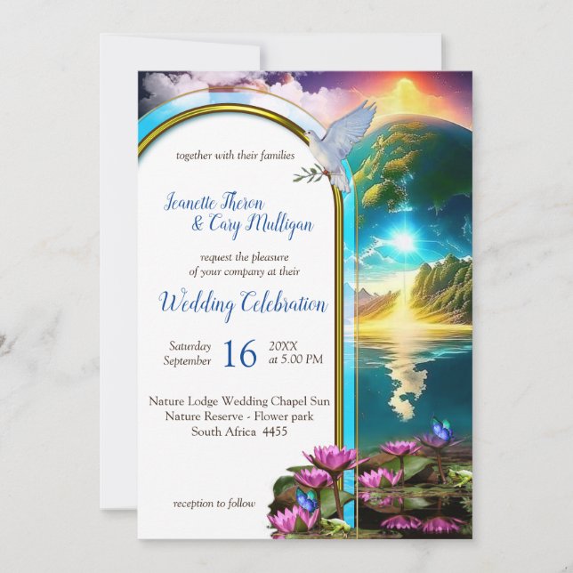 Convites Nosso Sol é uma Estrela e um Giver da Vida (Frente)