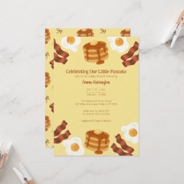 Convites Nosso Tema de Brunch de Café da Manhã de Panqueca 