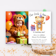 Nosso Ursinho Está Fazendo Um Aniversário Infantil