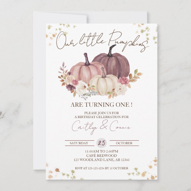 Convites Nossos Pequenos Bombeiros Primeiro Aniversário, Gê (Frente)