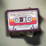 Convites Nostalgia Cassette Cassette 80s Diversão 50º Anive<br><div class="desc">50ª festa de aniversário de ideias para as mulheres: um convite de aniversário com tema musical para amantes da música, com um desenho desenhado à mão de uma fita cassete. Esses 50º convites de festas de aniversários para mulheres com tema musical podem ser fácil e totalmente personalizados, imprimíveis ou disponíveis...</div>