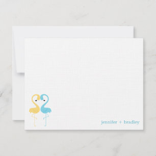 Convites Notas de Agradecimento Planas Personalizadas para 