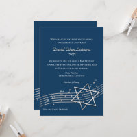 Notas de Música Bar Mitzvah Silver com a Opção de