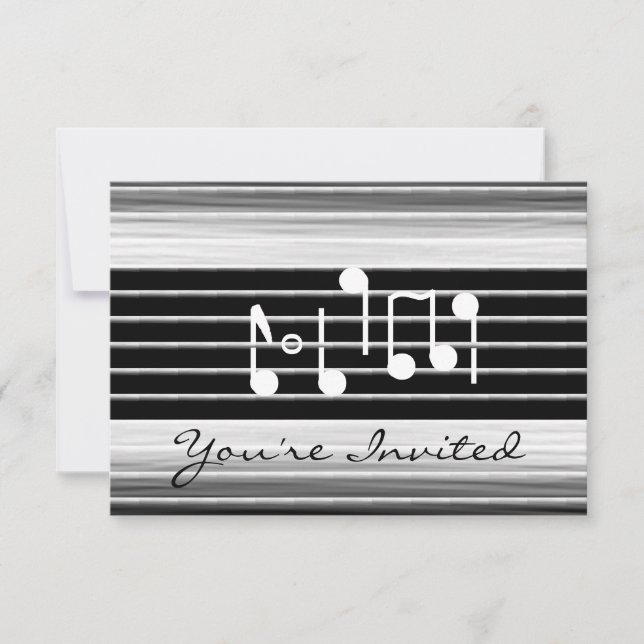 Convites Notas Musicais (Frente)