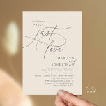 Convites Nothing Fancy, Just Love, Romantic Wedding Dinner<br><div class="desc">Celebrate your love story with this elegant minimalist wedding invitation, designed with a refined sans font paired with delicate romantic elegant handwritten script. Perfect for couples who love modern romance, soft neutrals, and timeless typography, "Nothing Fancy, Just Love". Perfect for couples extending their joyous occasion, this invitation exudes sophistication with...</div>