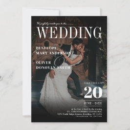 Convites Notícias da Revista Fotográfica Escura Casamento L