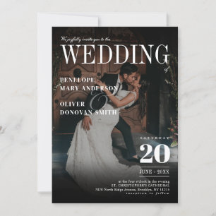 Convites Notícias da Revista Fotográfica Escura Casamento L