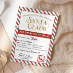Convites Notificação de Atraso de Entrega do Pacote de Pres<br><div class="desc">Notificação de Atraso de Entrega do Pacote de Presente Natal.</div>
