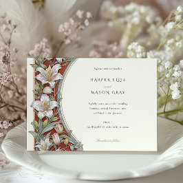 Convites Nouveau, Casamento com a Ivory Red