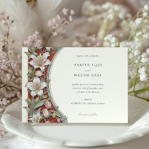 Convites Nouveau, Casamento com a Ivory Red