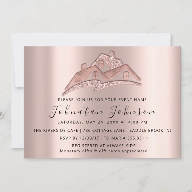 Convites Nova Casa Festa de Inauguração de Casa Mudamos de  (Frente)