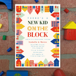 Convites Nova Criança No Chá de fraldas Da Fronteira De Blo