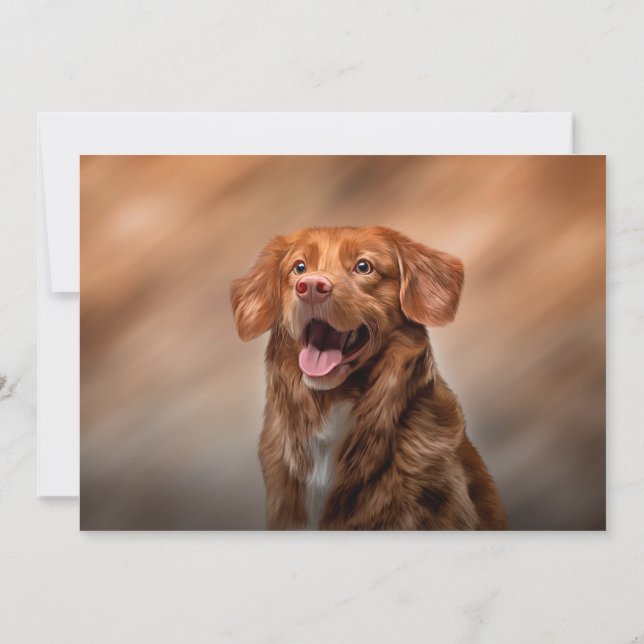 Convites Nova Escócia, Retriever de Toleragem de Pato (Verso)