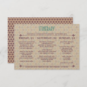 Convites Nova Orleans Itinerário