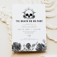 NOVA Til Death Gothic Skull Black Chá de panela