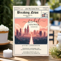 Nova Vintage paga Chá de panela de jornal retrô an