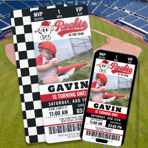 Convites Novato Do Ano De Aniversário Da Foto De Basquete