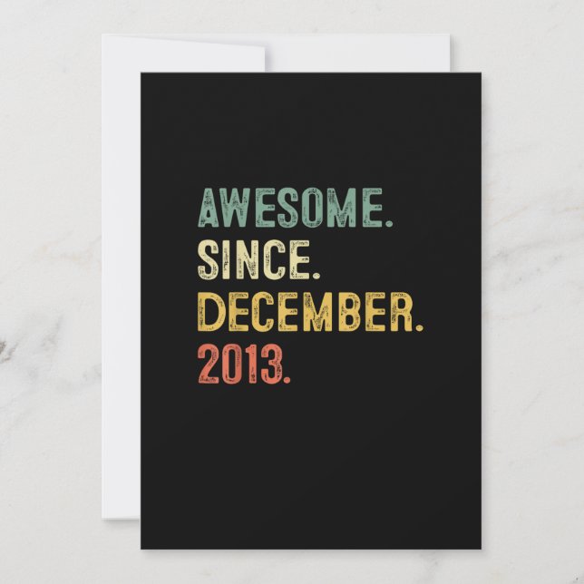 Convites Nove anos de idade Presente 9º Aniversário Garoto  (Frente)