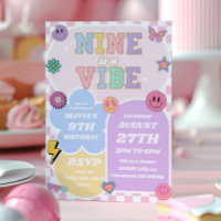 Nove é um Vibe Preppy Patch 9ª Festa de aniversári