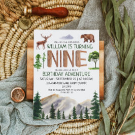 Convites Nove Explorer Boy Birthday